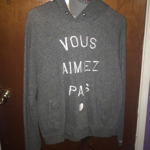 grey F21 hoodie
